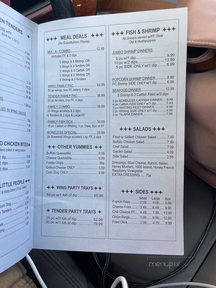 World Of Wings - Covington, GA menu_pic