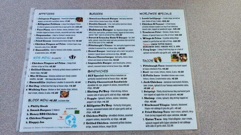 Worldwide Eatz - Washington, PA menu_pic