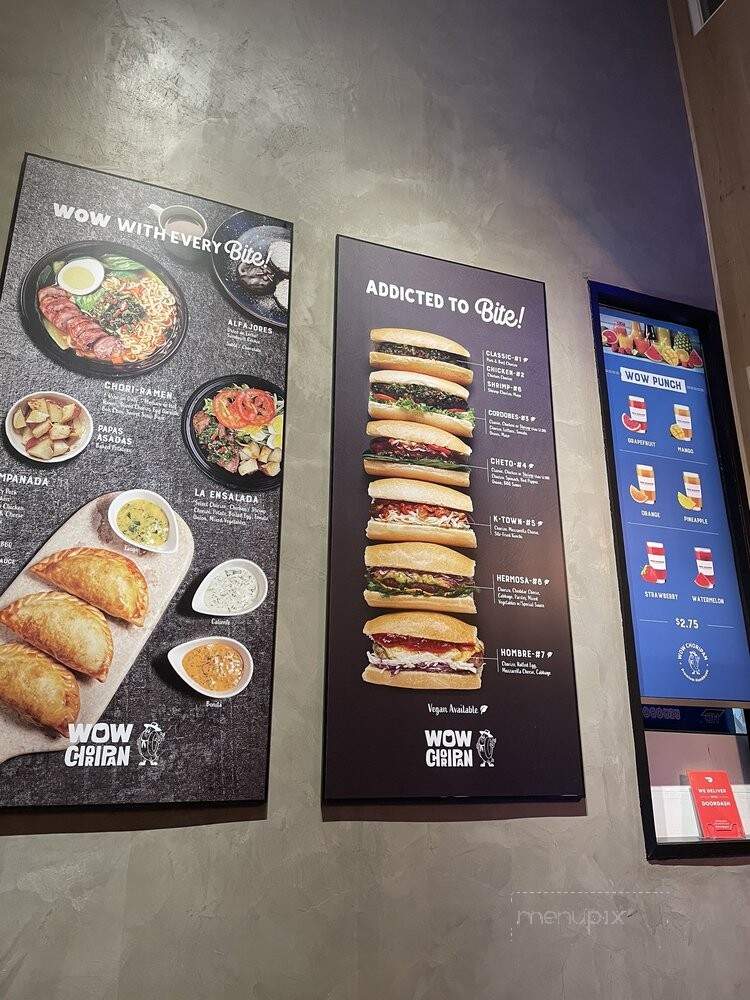 Wow Choripan - Los Angeles, CA menu_pic