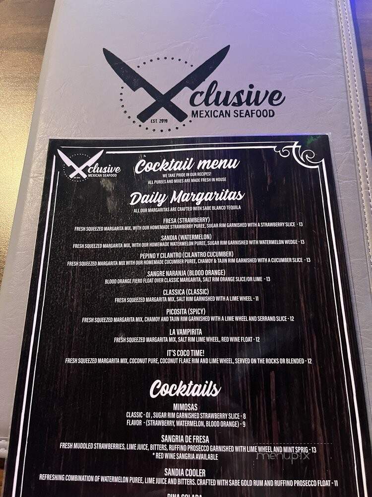 Xclusive Mexican Seafood - Mission Viejo, CA menu_pic