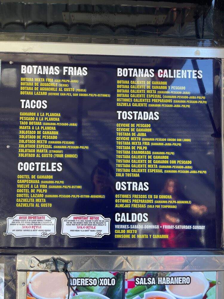 Xolo Truck Mariscos - Santa Ana, CA menu_pic