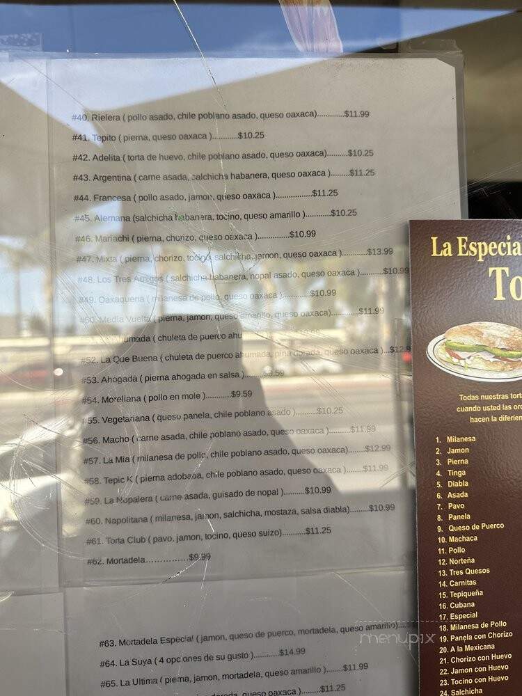 Yaya's Burgers - Huntington Park, CA menu_pic