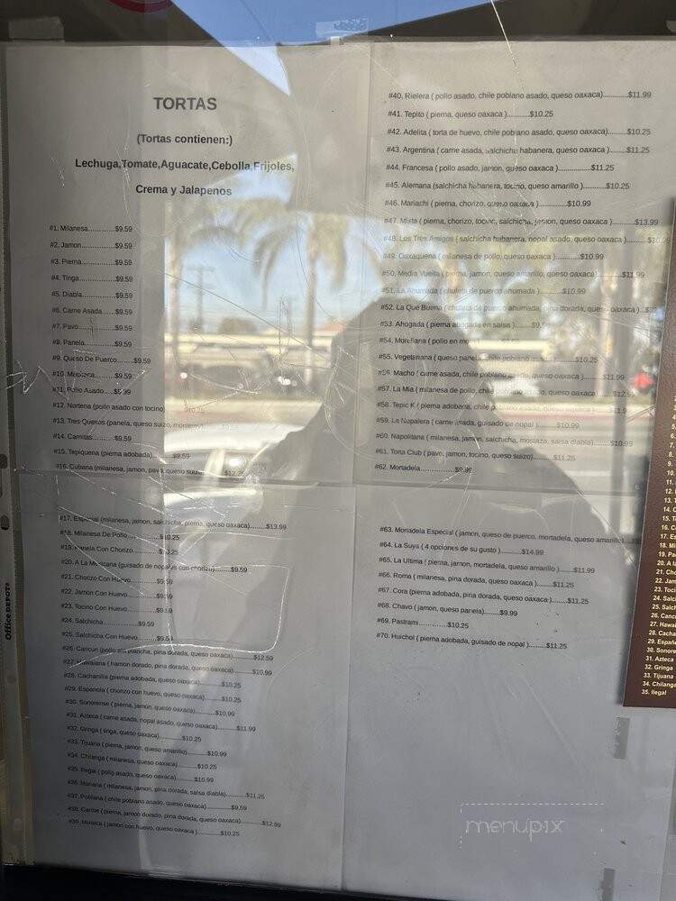 Yaya's Burgers - Huntington Park, CA menu_pic