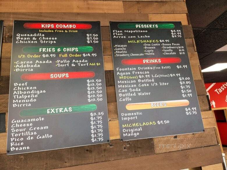 Yesenia's Mexican Food and Seafood - El Cajon, CA menu_pic