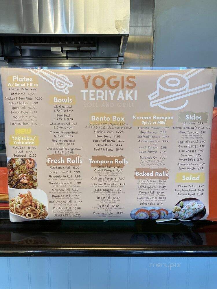 Yogis Teriyaki - Santa Ana, CA menu_pic