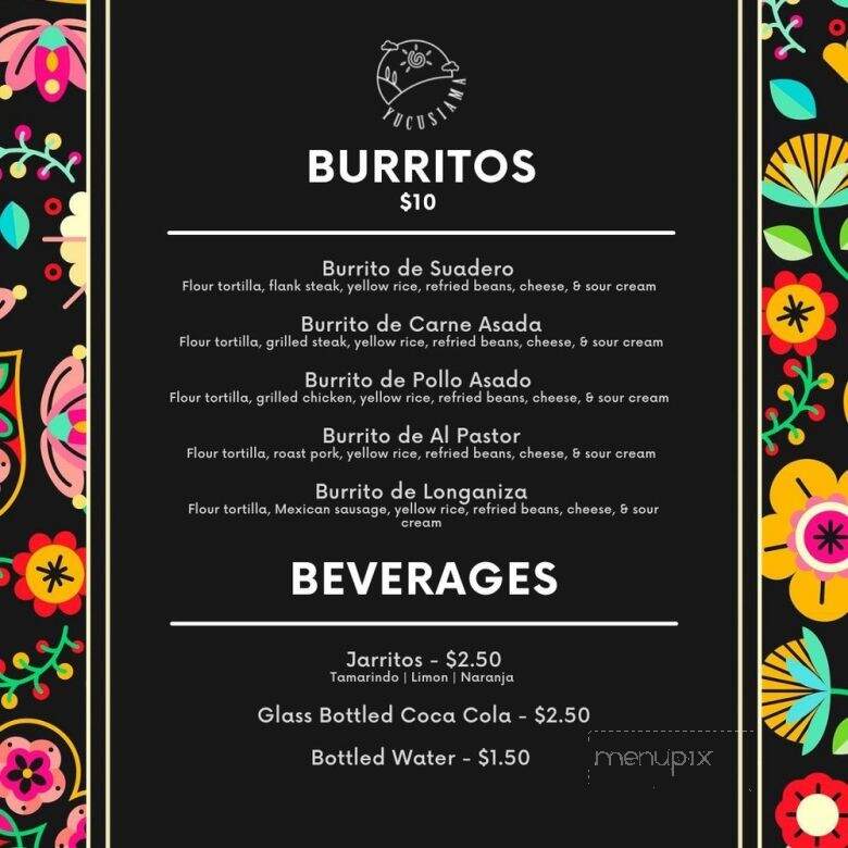 Yucusiama Mexican Restaurant - Brooklyn, NY menu_pic