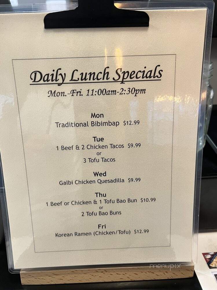 Yum Korea - Weston, FL menu_pic