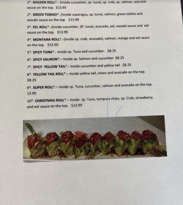 Yummi Yummi Sushi Restaurant - Louisville, KY menu_pic