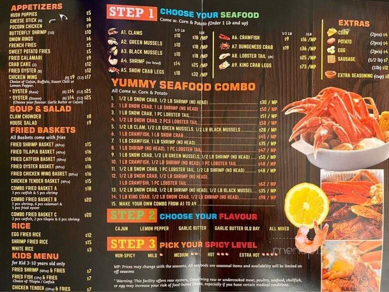 Yummy Crab - Spokane, WA menu_pic