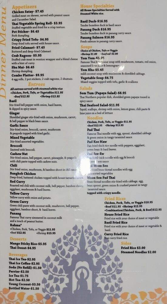 Yummy Thai - St Petersburg, FL menu_pic