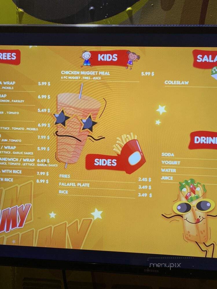 Yum Yummy Truck - El Cajon, CA menu_pic