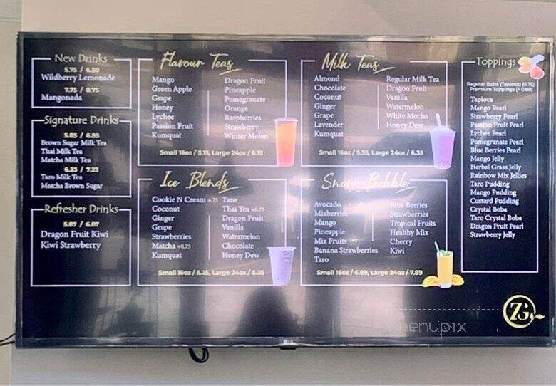 Zen and Ginger Cafe - St. Augustine, FL menu_pic