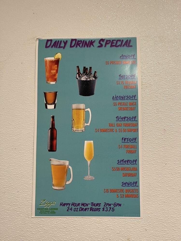 Ziggis Bar - Fontana, CA