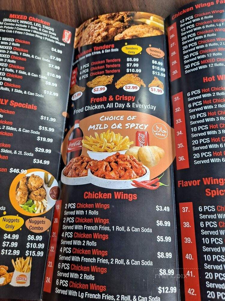 Zinger Halal Express - Brooklyn, NY menu_pic