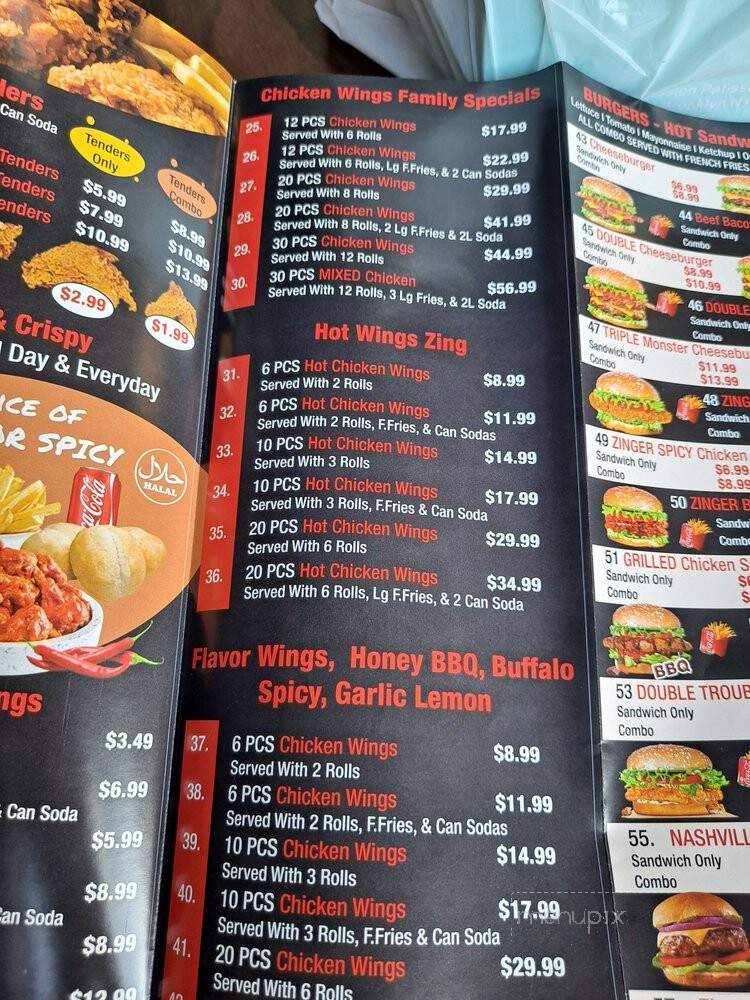 Zinger Halal Express - Brooklyn, NY menu_pic