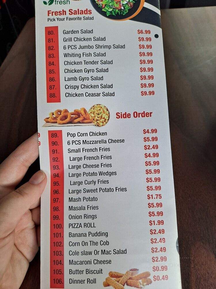 Zinger Halal Express - Brooklyn, NY menu_pic