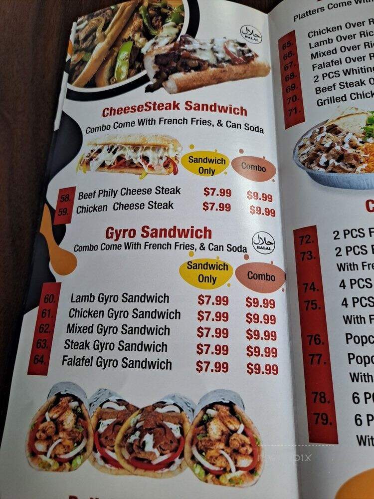 Zinger Halal Express - Brooklyn, NY menu_pic