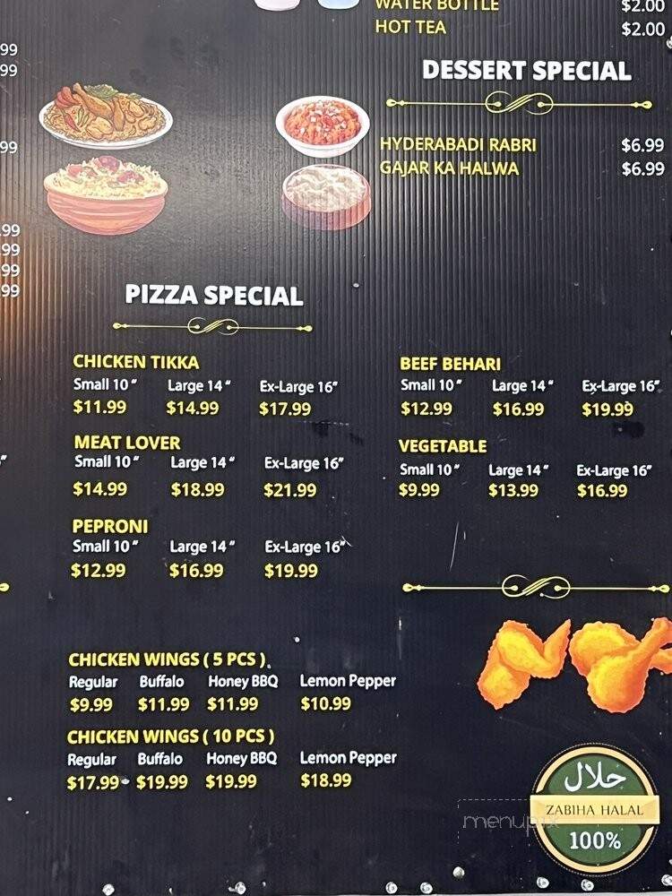 ZN Pizza - Houston, TX menu_pic