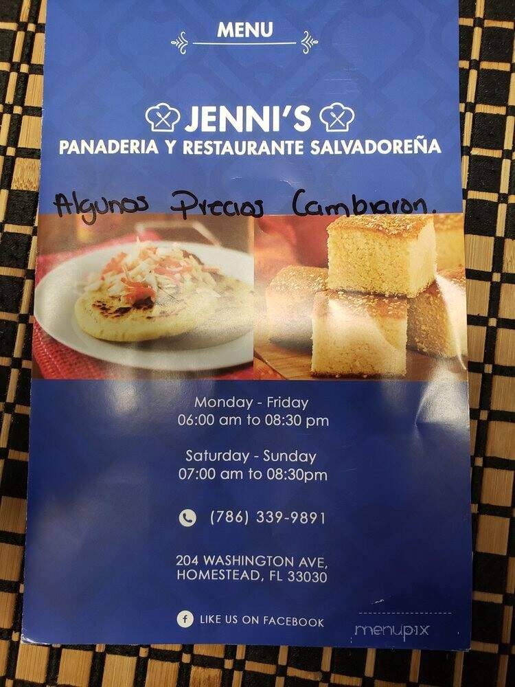 Jenni's Panaderia Salvadorena - Homestead, FL