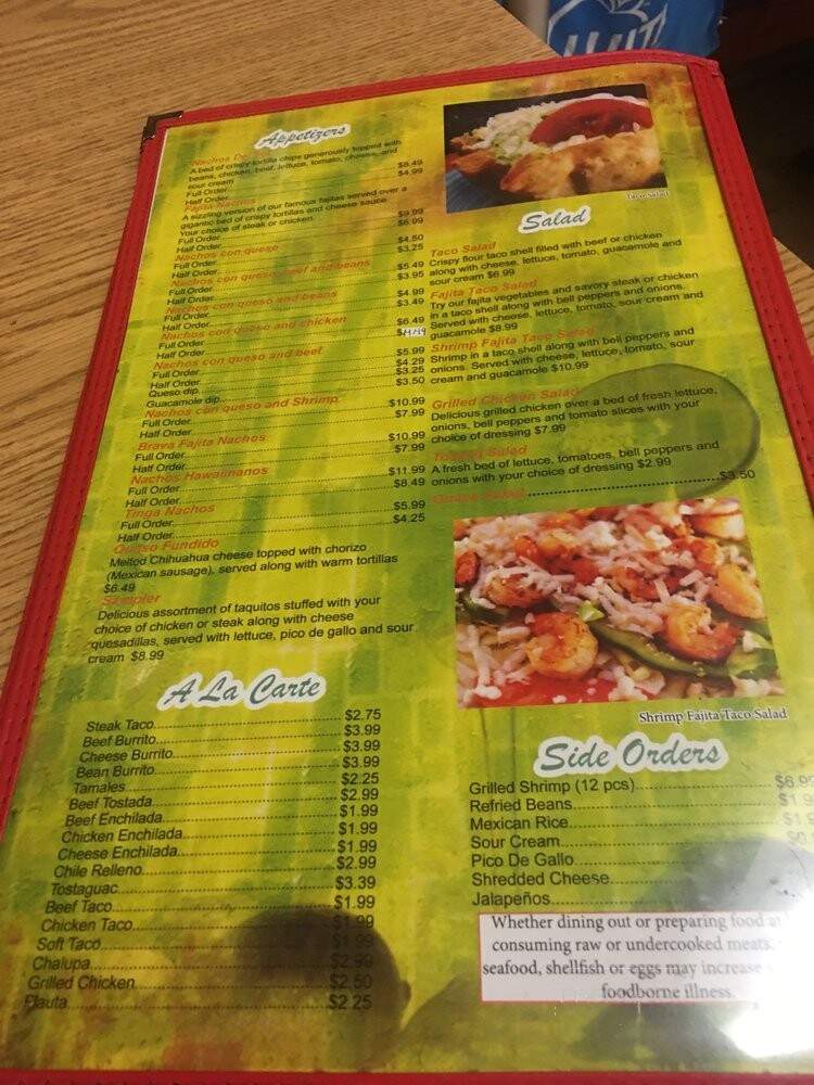 Vega's Burritos - Mexico, MO menu_pic
