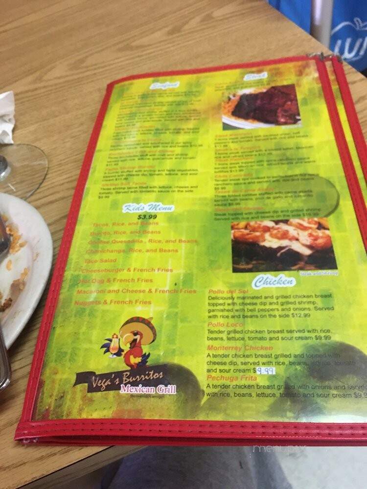 Vega's Burritos - Mexico, MO menu_pic