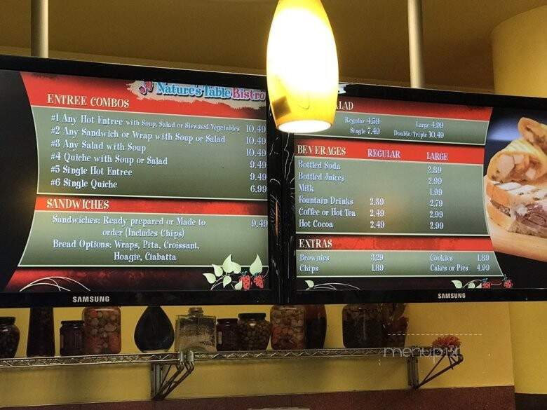 Nature's Best Market Kiosk - Atlanta, GA menu_pic