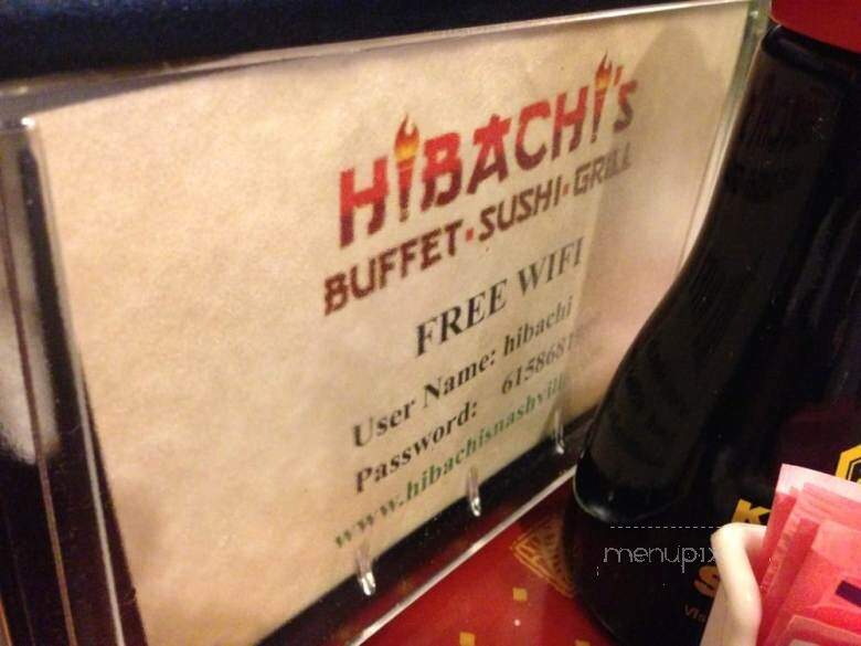 Hibachi's - Madison, TN menu_pic