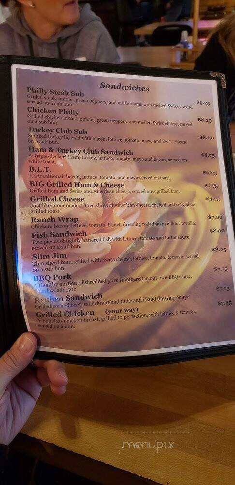 Joes Walnut Bar - Petersburg, MI menu_pic