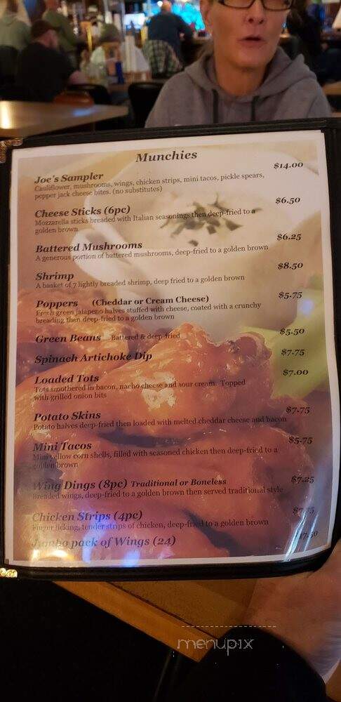 Joes Walnut Bar - Petersburg, MI menu_pic