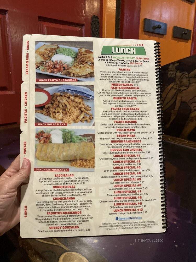 Riviera Maya Bar Grill - Paris, KY menu_pic