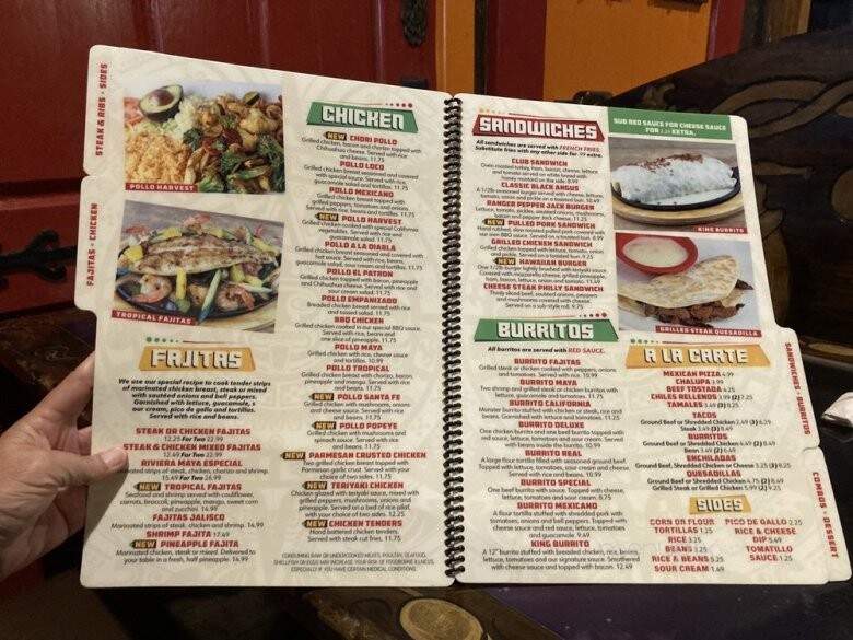 Riviera Maya Bar Grill - Paris, KY menu_pic