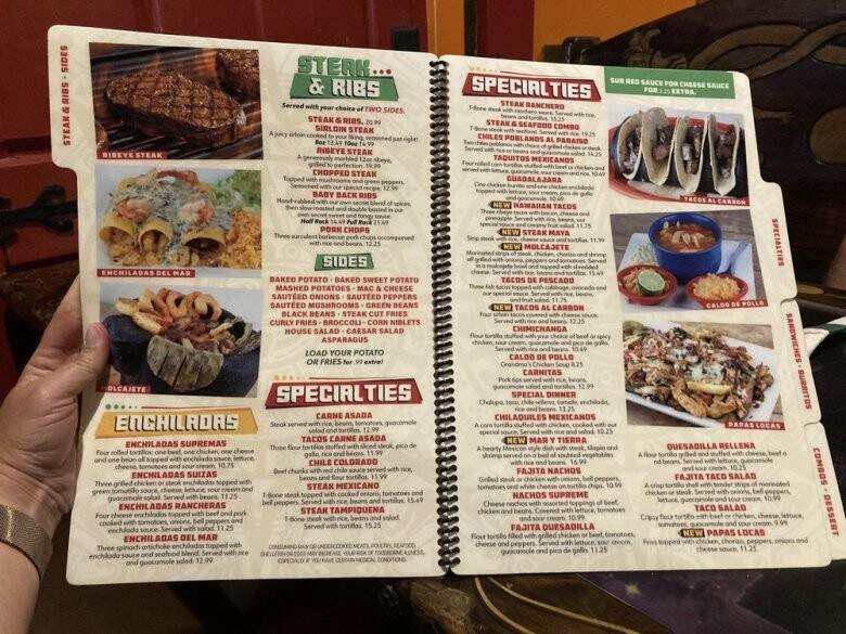 Riviera Maya Bar Grill - Paris, KY menu_pic