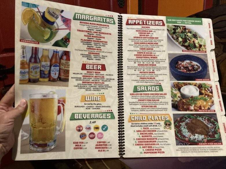 Riviera Maya Bar Grill - Paris, KY menu_pic