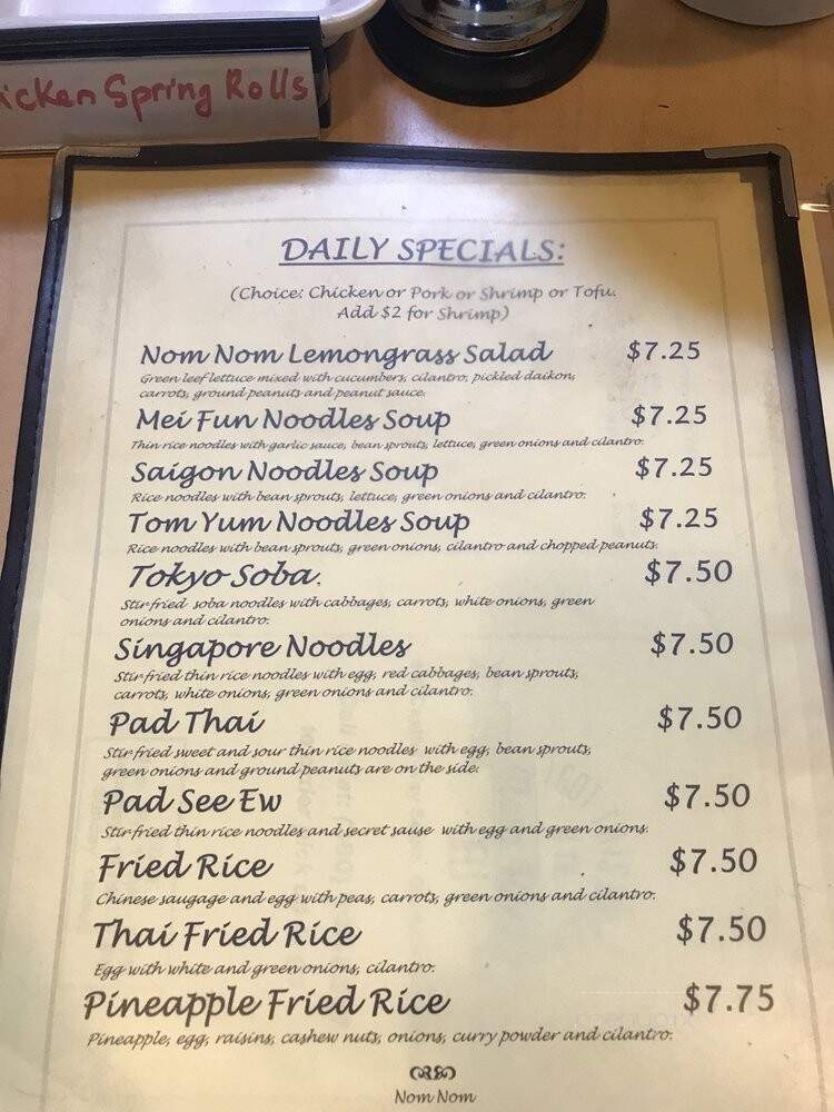 Nammy's - Olympia, WA menu_pic