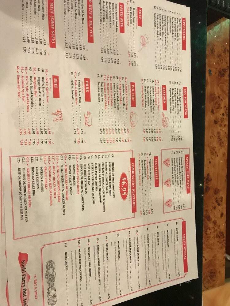 Golden Dragon Restaurant - Middletown, OH menu_pic