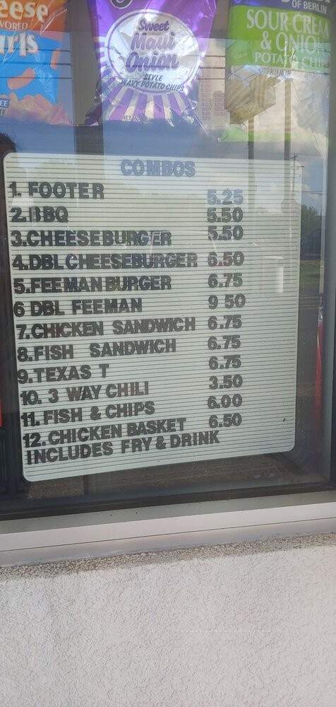 E J's Dairy Bar - South Shore, KY menu_pic