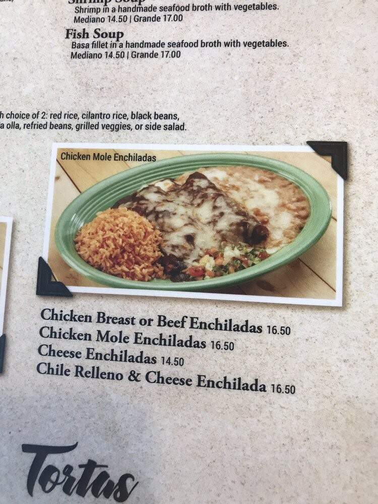 La Palapa - Oxnard, CA menu_pic
