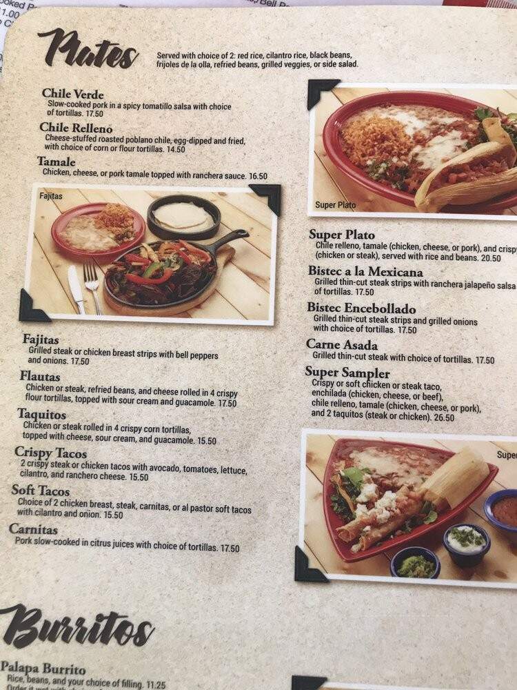 La Palapa - Oxnard, CA menu_pic