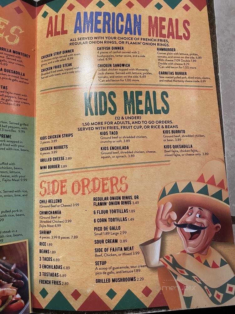 El Rancho Mexican Grill - Talihina, OK menu_pic