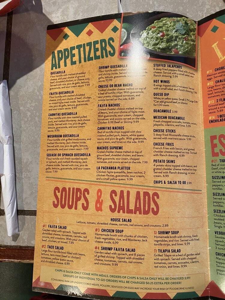 El Rancho Mexican Grill - Talihina, OK menu_pic