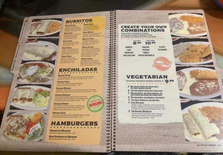 El Tapatio - Nowata, OK menu_pic