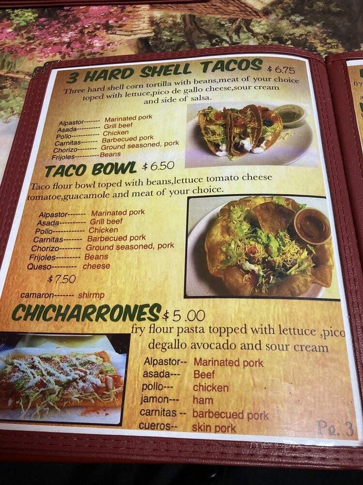 Taqueria Chavez - Long Prairie, MN menu_pic