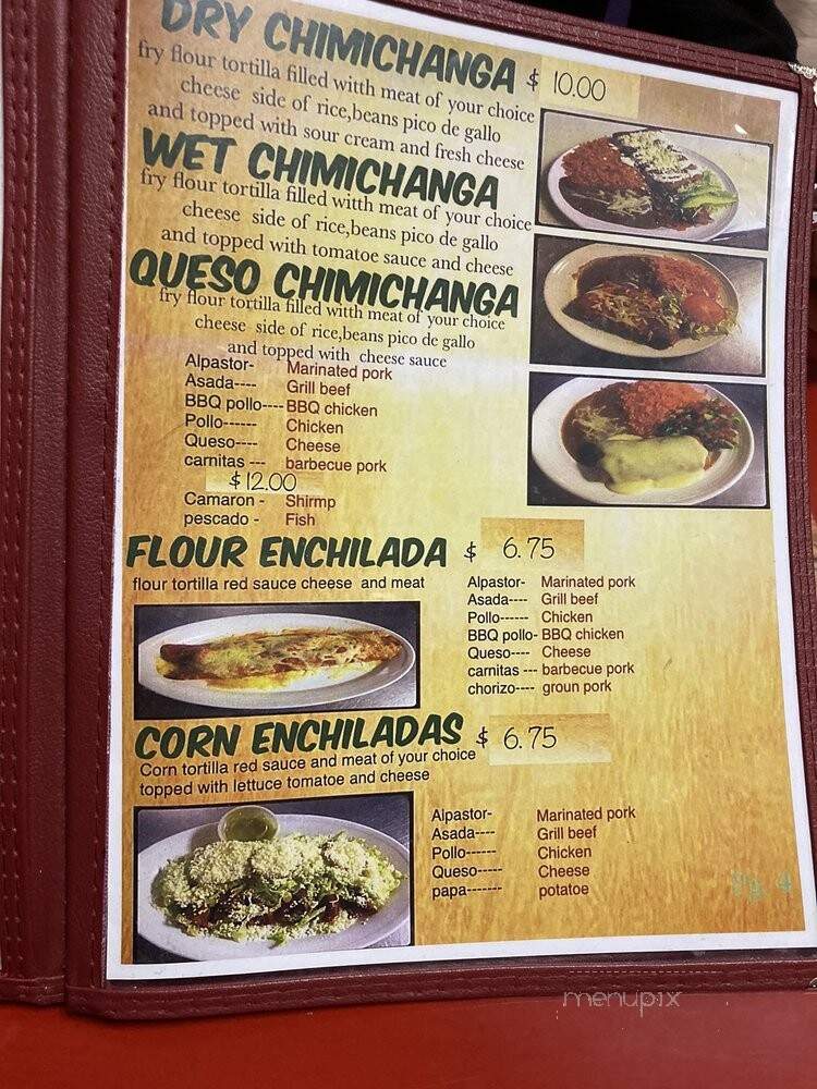 Taqueria Chavez - Long Prairie, MN menu_pic