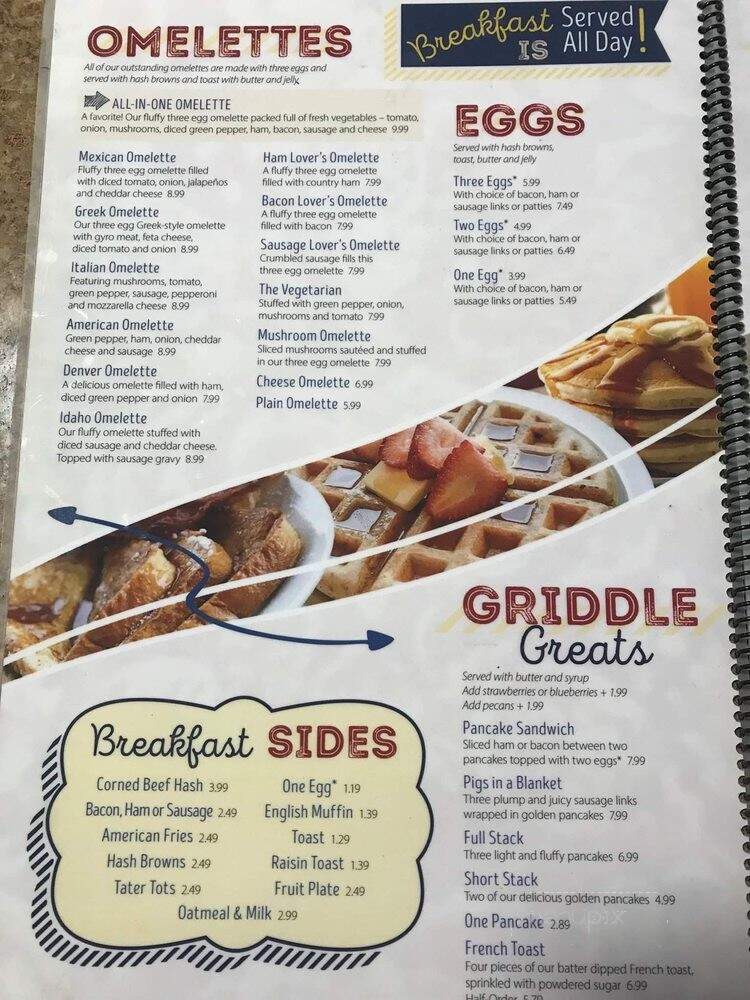 Benjamins - Rockville, IN menu_pic