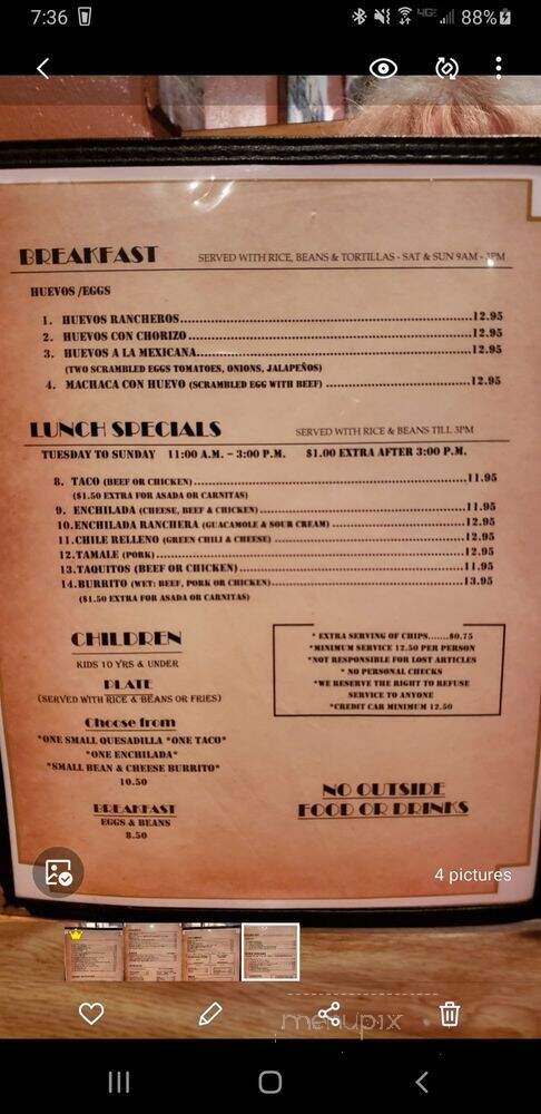 Lorena D's Mexican Restaurant - Santa Clarita, CA menu_pic