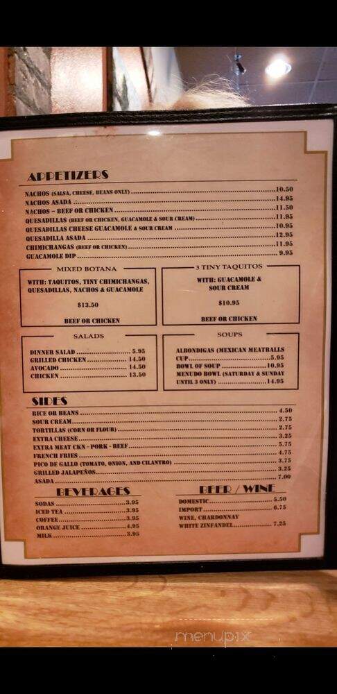 Lorena D's Mexican Restaurant - Santa Clarita, CA menu_pic