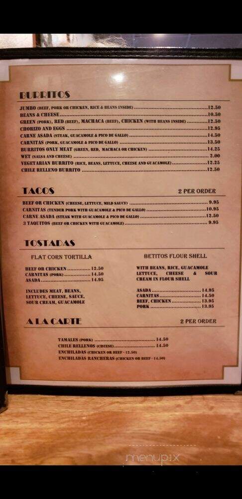 Lorena D's Mexican Restaurant - Santa Clarita, CA menu_pic