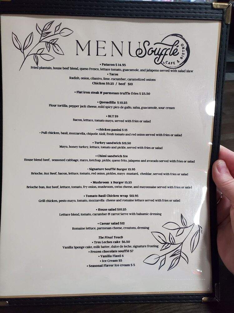 Souffle Cafe & Bistro - Cibolo, TX menu_pic