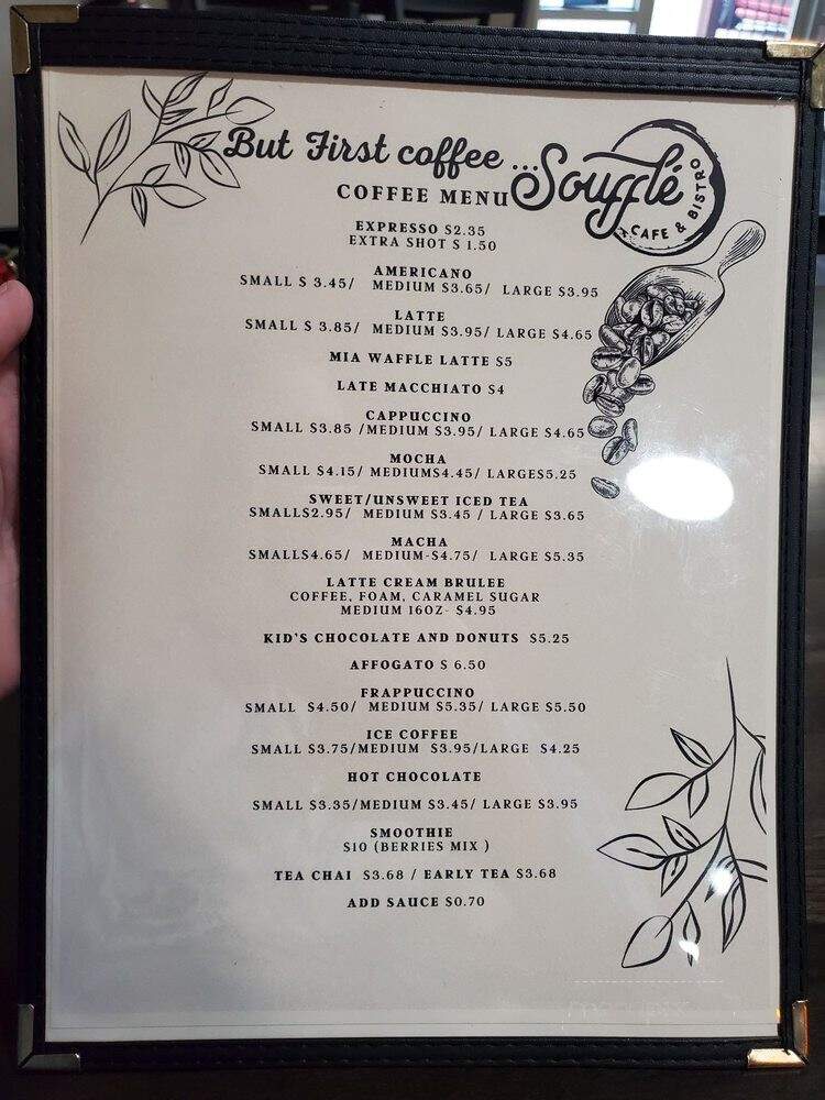 Souffle Cafe & Bistro - Cibolo, TX menu_pic