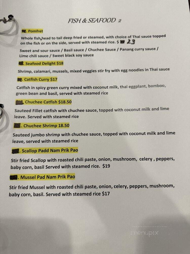 Thai Charm - Indianapolis, IN menu_pic